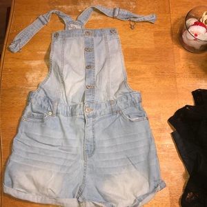 Light blue jean overall